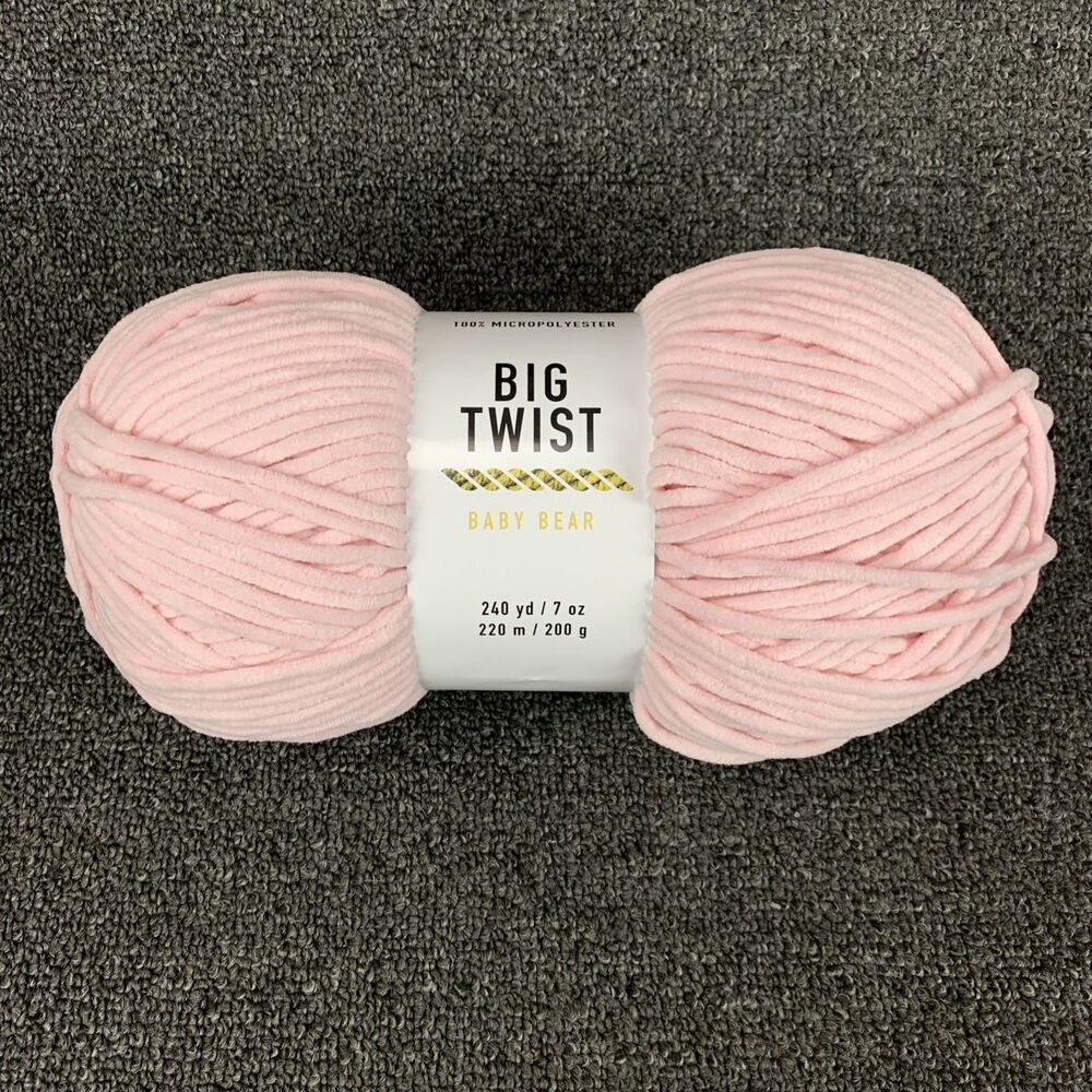 Big Twist Baby Bear Strawberry Smoothie Skeins 7oz Ea. Bulky 240 Yds Bulky (5)